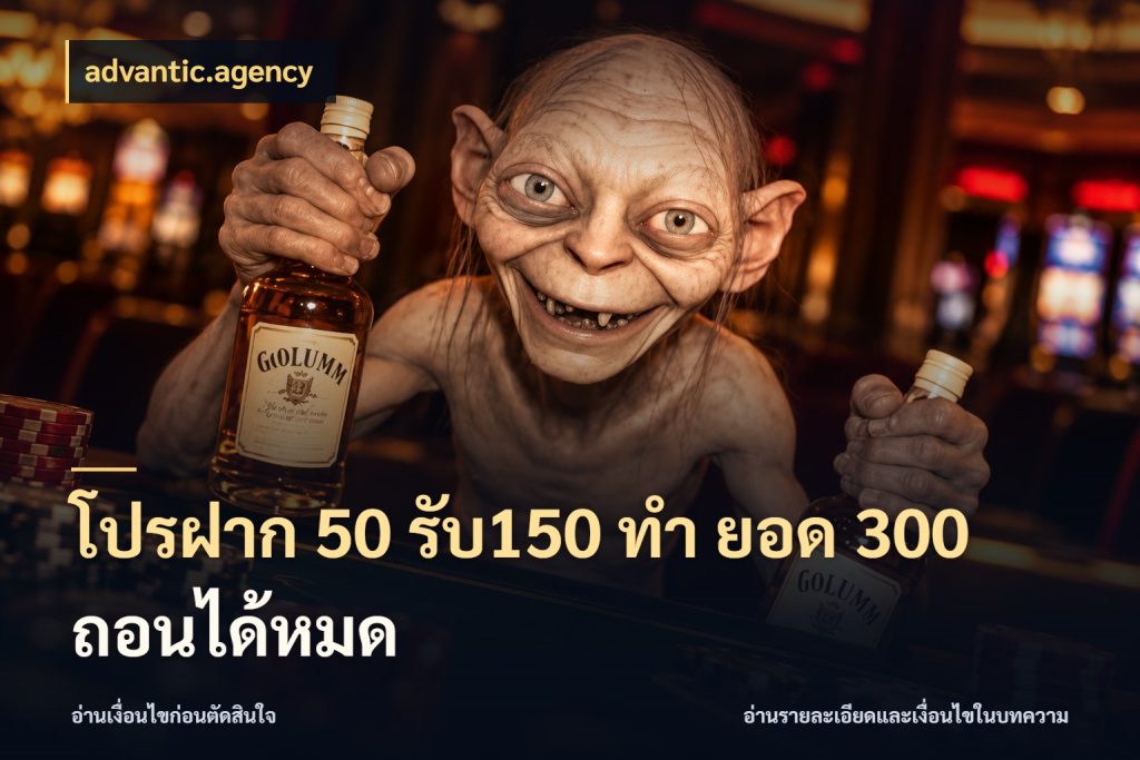 โปรฝาก 50 รับ150 ทํา ยอด 300 ถอนได้หมด จุดเด่นของเครดิตที่คนชอบเกมอยากรู้ สไตล์ advantic.agency