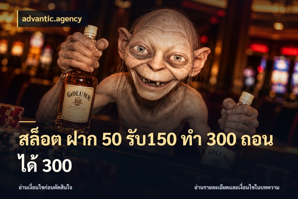 สล็อต ฝาก 50 รับ150 ทํา 300 ถอนได้ 300 สนุกกับตัวเลือกโปรในสไตล์ของคุณ กับ advantic.agency