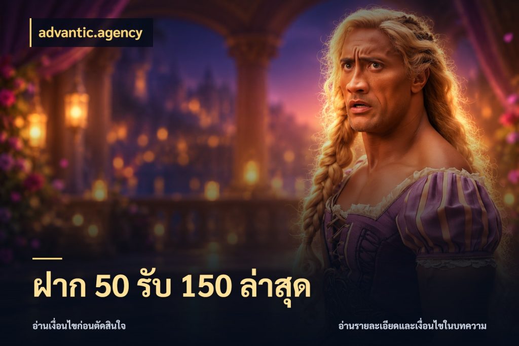 ฝาก 50 รับ 150 ล่าสุด โปรกับเกมที่ชอบเลือกให้ตรงสไตล์ ในมุม advantic.agency