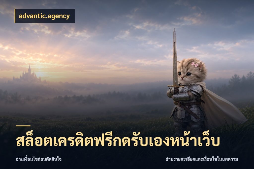 สล็อตเครดิตฟรีกดรับเองหน้าเว็บ advantic.agency รู้จักยอดและขอบเขตของเครดิตฟรี
