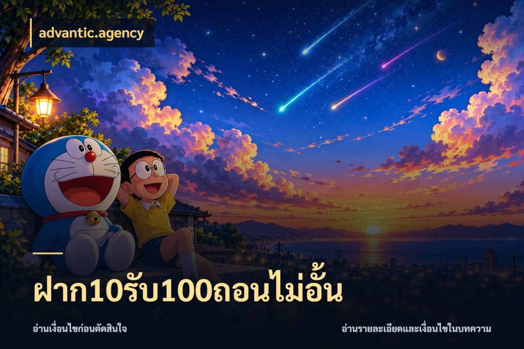 ฝาก10รับ100ถอนไม่อั้น เปิดมุมโปรให้เข้ากับเกมแนวโปรด กับ advantic.agency