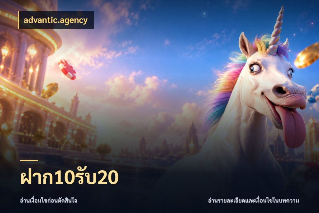 ฝาก10รับ20 เครดิตกับรูปแบบโปรที่ตรงใจ ในมุม advantic.agency