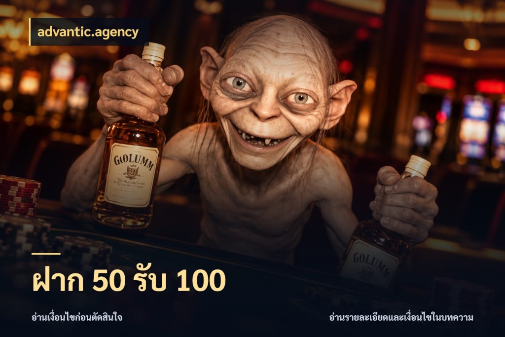 ฝาก 50 รับ 100 advantic.agency สีสันของโปรฝากและยอดรับ