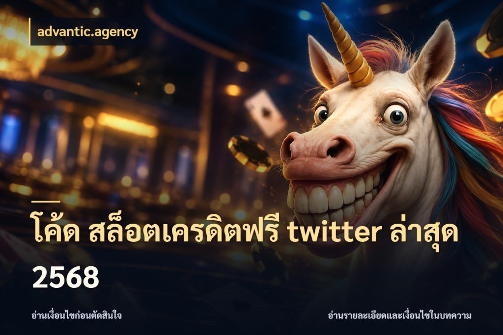 โค้ด สล็อตเครดิตฟรี twitter ล่าสุด 2568 เครดิตแต่ละรูปแบบมีมุมไหนให้ดู กับ advantic.agency