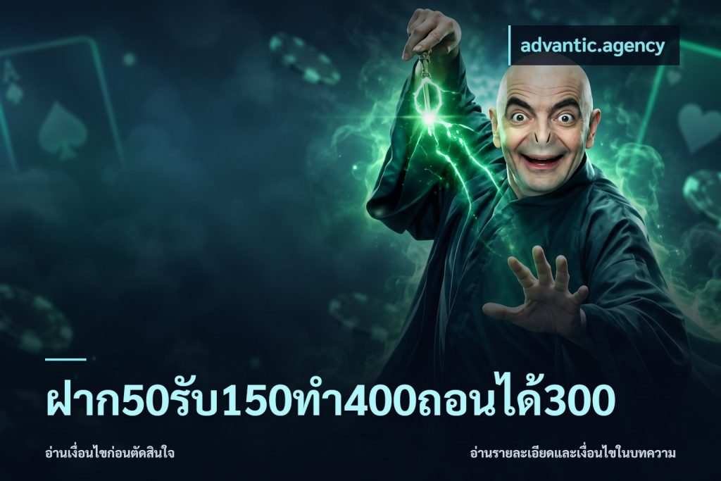 ฝาก50รับ150ทํา400ถอนได้300