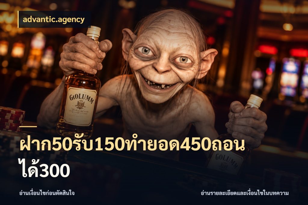 ฝาก50รับ150ทำยอด450ถอนได้300 จับคู่โบนัสกับสไตล์เกมที่ชอบ สไตล์ advantic.agency